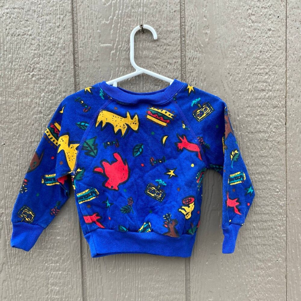 vintage garanimals sweatshirt marked size 2 but runs small 12/18m most likely